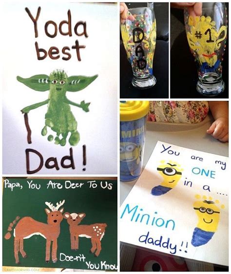 You'll find 35 fun ideas for artwork, diy gifts, and keepsakes made with handprints, footprints, and fingerprints! Father's Day Footprint Gift Ideas from the Kids | Father's ...