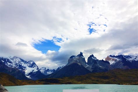 Free Download Hd Wallpaper Patagonia Los Cuernos Mountains Water