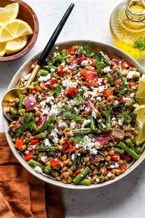 Mediterranean Lentil Salad Dishing Out Health