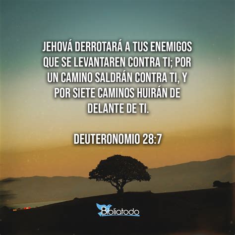 Deuteronomio 287 Tnm ”jehová Hará Que Tus Enemigos Que Se Levanten