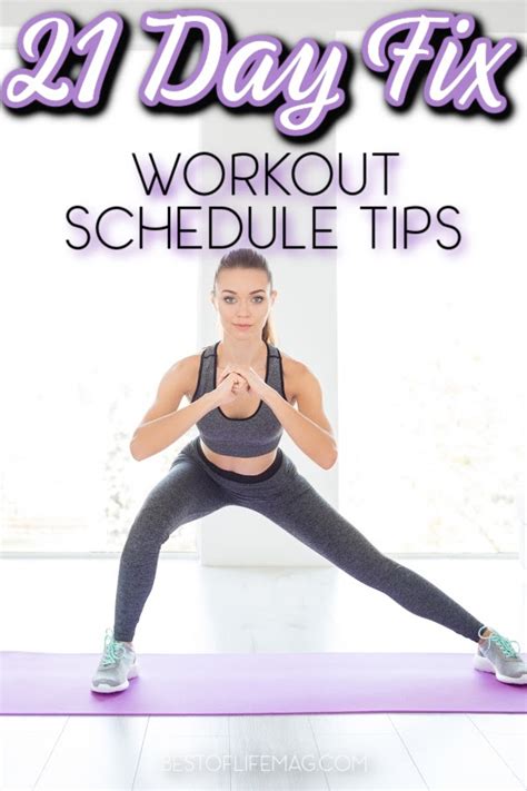 21 Day Fix Workout Order Schedule And Tips For Each Workout
