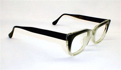 Mens Vintage Eyeglasses 1960s Smoke Fade Eyewear