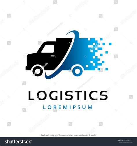 Logistics Logo Template Design Vector Emblem Stock Vector Royalty Free