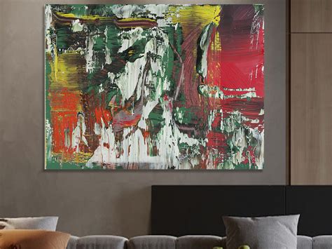 Gerhard Richter Photorealism Abstract Art Lines Stripes Etsy