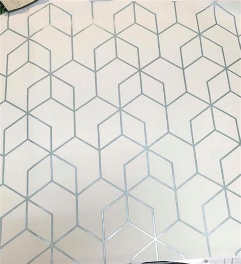 Dimensions 3d Geometric White And Blue Wallpaper Hi30 Wallpaper Sales