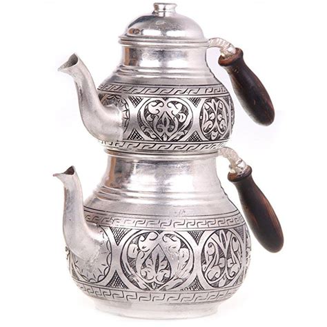 Turkish Traditional Tea Pot Handmade Handhammered Teapot Set Tea Maker