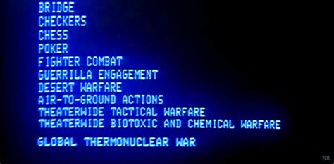 One day, david's best friend jennifer is with him and he decides to hack into toy company protovision, seeking new games, and he accidentally connects the war operation plan response system in a computer located at the north american aerospace (norad) at. ATOMIC-ANNIHILATION: 1983 ... 'WarGames'