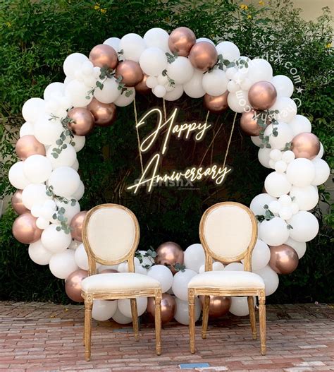 Classic White Wedding Anniversary Decor For Home Or Terrace Pune
