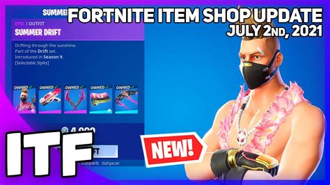 Fortnite Item Shop New Summer Drift Bundle July 2nd 2021