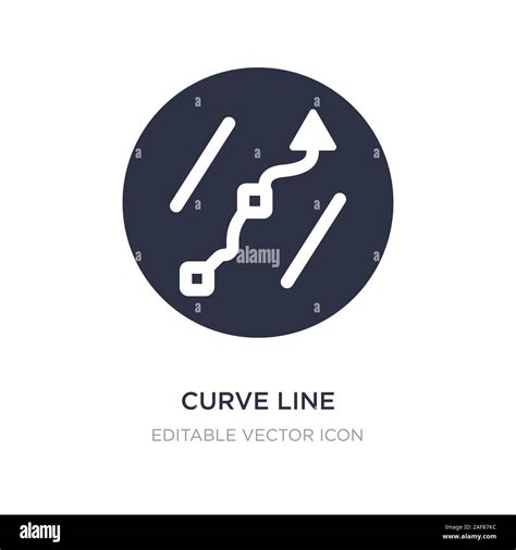 Curve Line Icon On White Background Simple Element Illustration From