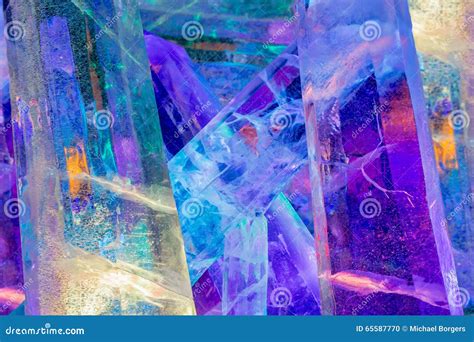 Giant Colored Ice Crystals Stock Photo Image Of Crystals 65587770