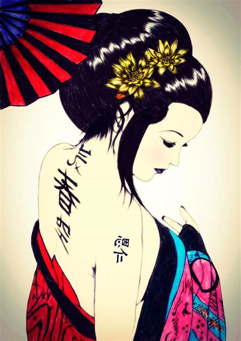 Geisha By Carldraw On Deviantart