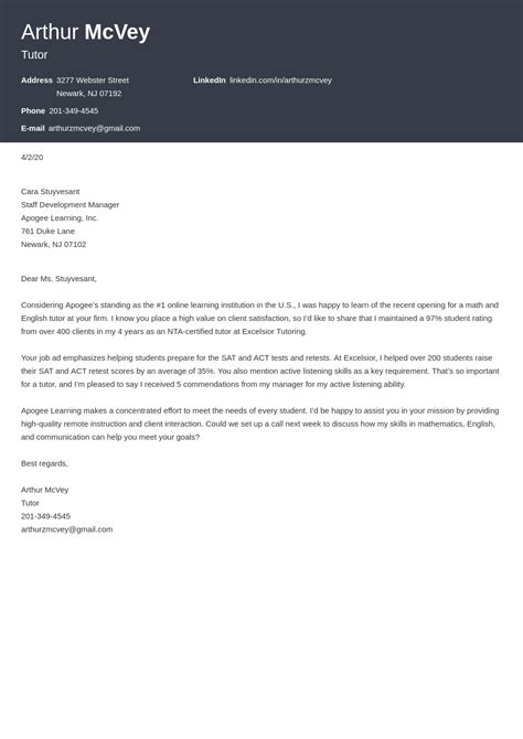 How To Write A Formal Cover Letter Examples Format And Guide