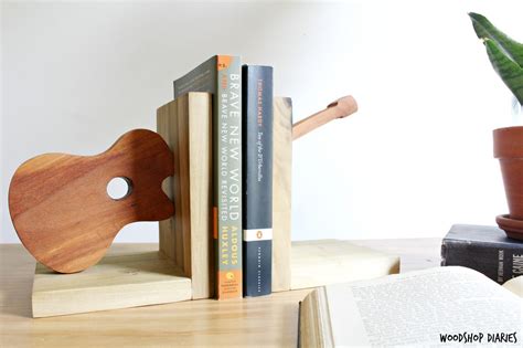 Make these anthropologie bookends, which cost $168, with just $40 worth of materials easily available at a hardware store or hobby lobby. How to Build your Own Scrap Wood Bookends Shaped like a Guitar