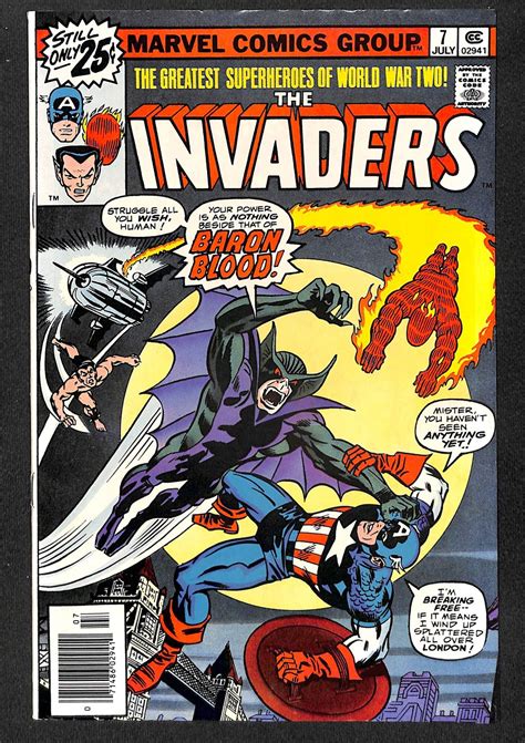 The Invaders Comic Books Bronze Age Marvel Invaders Superhero Hipcomic