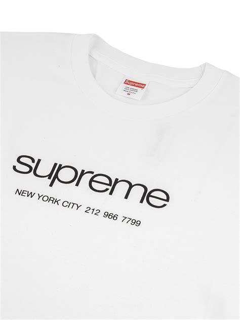 Supreme Logo Print Shop T Shirt Ss20 Farfetch