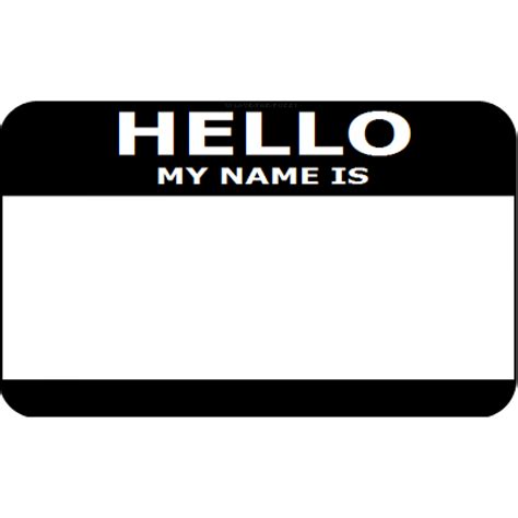 Hello My Name Is Stickers Png Free Logo Image