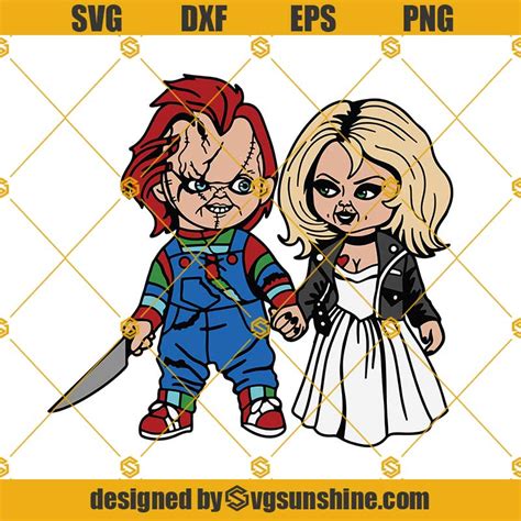 Chucky And Tiffany SVG PNG DXF EPS Clipart, Files For Cricut, Cut Files