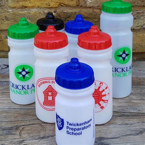 Printed Water Bottles 300ml, 500ml and 750ml : School Bottle - reusable personalized water ...