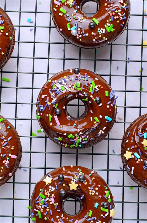 Baked Chocolate Cake Donuts Homemade Hooplah