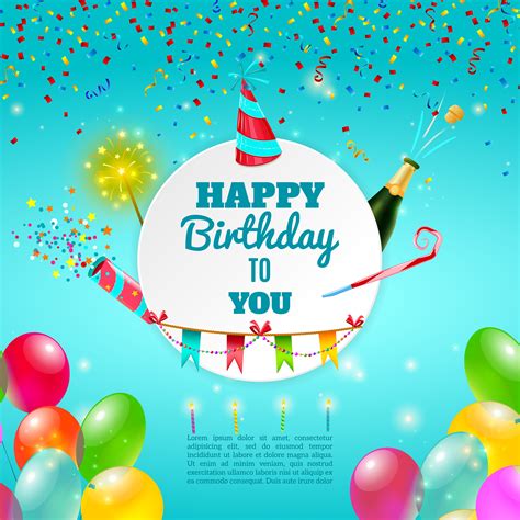 Happy Birthday Celebration Background Poster 468223 Download Free