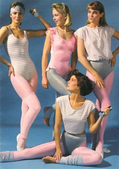 1980s Aerobics Fashion Наряд в стиле 80 х Одежда для фитнеса Старая одежда