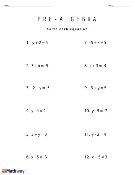 Here is a listing of sections for which practice problems have been written as well as a brief description of the material covered in the notes for that. How To Teach Pre Algebra Equations - Tessshebaylo