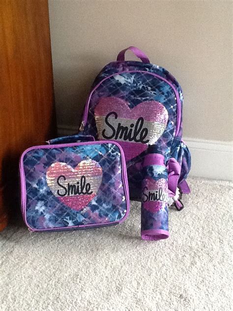 Backpack Lunchbox And Water Bottle Kit From Justice Girly Bags Best Lunch Bags Purses And
