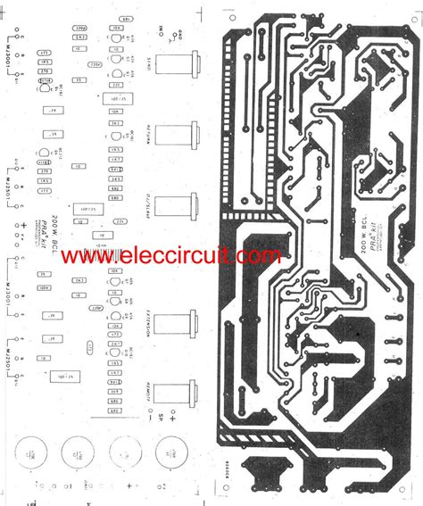 Where this power amplifier circuit is very suitable for guitar amplifiers, the power output can reach 100w with an adequate power this time i will share pcb layout design in gerber file for power amplifier circuit lm3886, this is super gainclone amplifier. 200W guitar amplifier circuit diagram with pcb layout