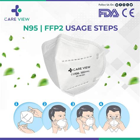 Buy Care View N95 Ffp2 Protective Face Mask With Head Band Strap Pack