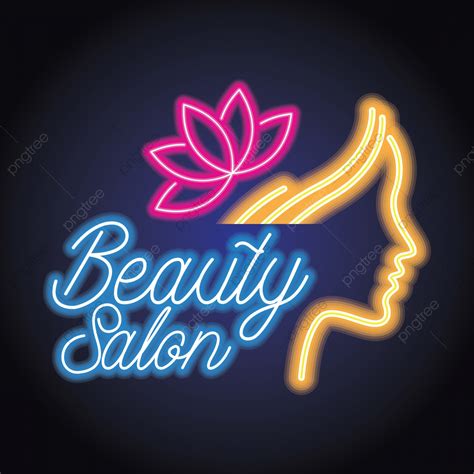 Vector Transparent Beauty Salon Logo