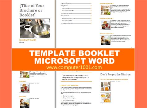 8 Template Booklet Word Gratis