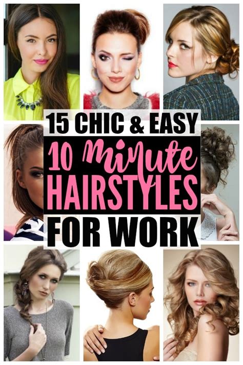 Hairstyles For Work 15 Easy Hairstyles For Hectic Mornings