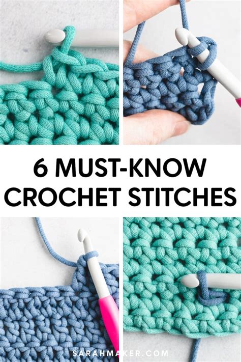 6 Basic Crochet Stitches For Beginners Learn These First