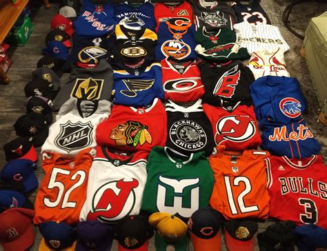 My forever expanding sports merchandise collection! : hockeyjerseys