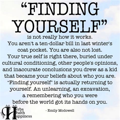 Finding Yourself Is Not Really How It Works ø Eminently Quotable