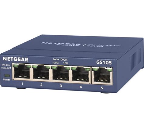 Buy Netgear Prosafe Gs105 Network Switch 5 Port Free Delivery Currys