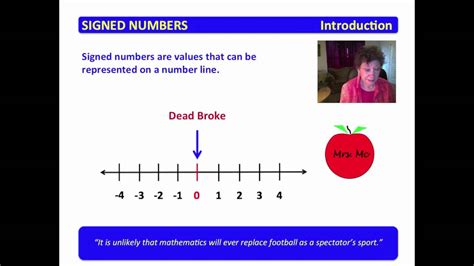 1 Signed Numbers An Introduction Youtube