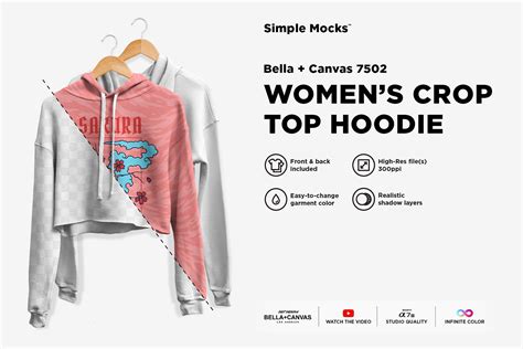 Download Crop Top Hoodie Mockup | Hoodie mockup, Crop top hoodie ...