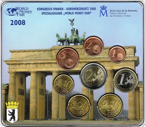 Espagne Série Euro 2008 Salon Numismatique De Berlin Pieces Eurotv