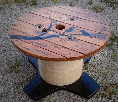 Cable Reeldrum Table With Custom Design 9 Steps With Pictures