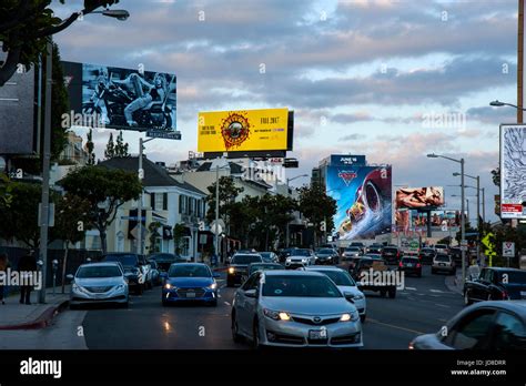 Billboards Usa Sunset Strip Stock Photos And Billboards Usa Sunset Strip