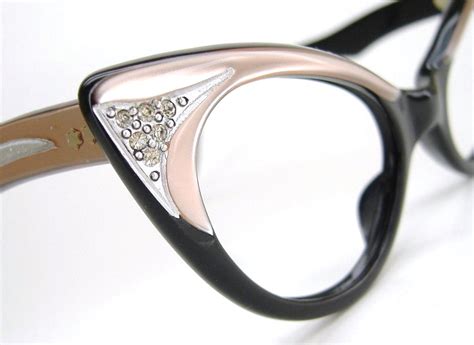 Vintage Pink Cat Eye Glasses Sunglasses Eyeglasses Ornate