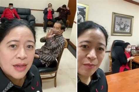 Ketika Puan Maharani Selfie Bareng Megawati Dan Jokowi Sebelum Rakernas