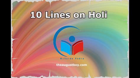 10 Lines On Holi Festival In English Essay On Holi Festival