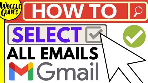 How To Select All Emails On Gmail Youtube