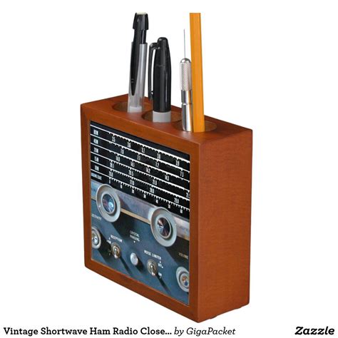 Building a diy 9:1 unun ham radio antenna. Vintage Shortwave Ham Radio Closeup Desk Organizer ...