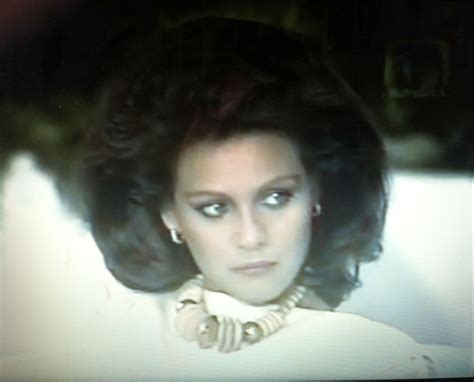 Actress Ursula Pratts As Maura With Big 80s Hair In 1985 Mexican Soap Opera Tu O Nadie 80s