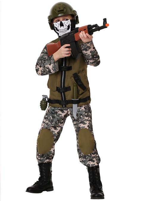 Camo Trooper Costume For Kids W Accessories Exclusive