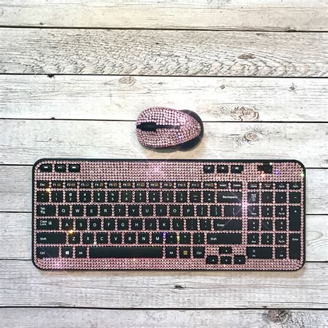 Solution to all mouse troubles: Pink Bling keyboard- crystal computer accessories ...